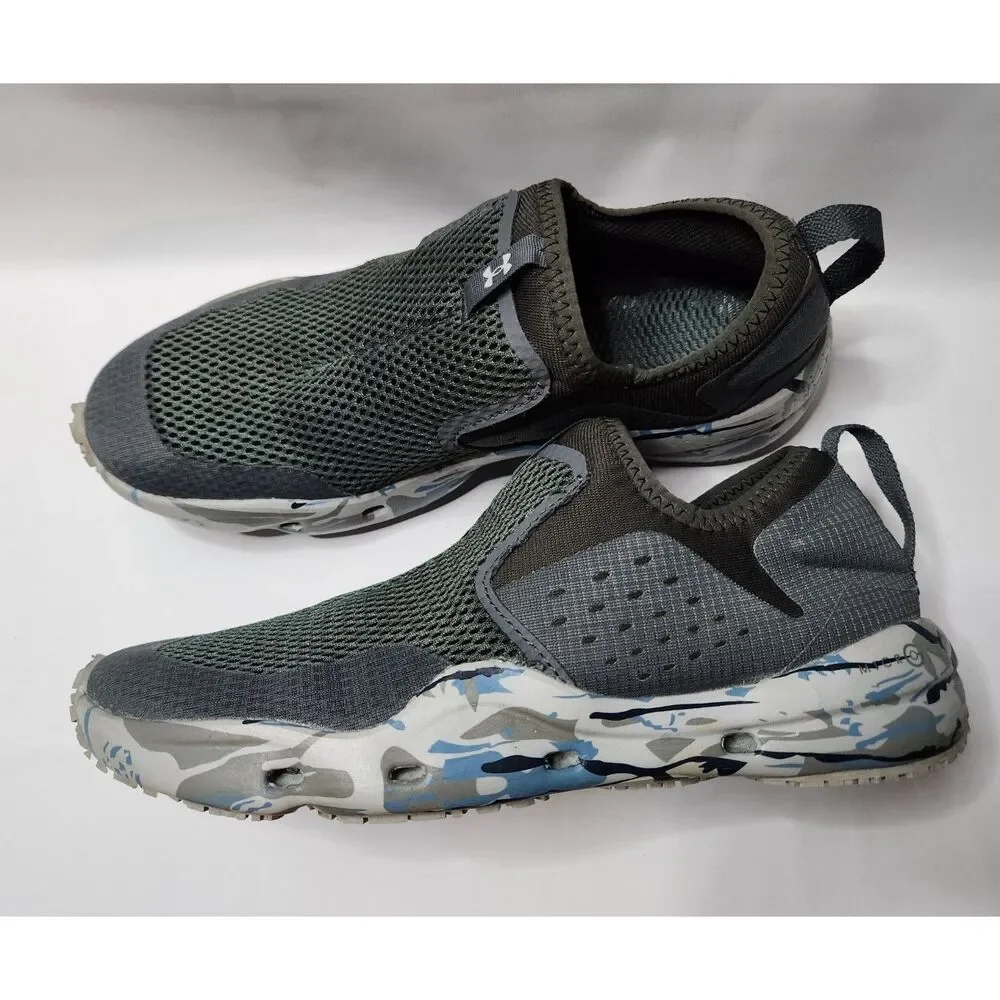 Under Armour Micro G Slip‑On Water Shoes Gray Camo Men’s 9